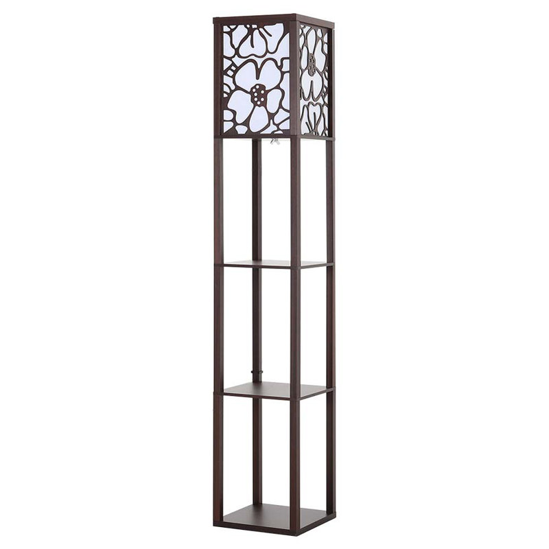 Cullacabardee 160cm Column Floor Lamp, Walnut