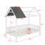 Lit simple en bois avec clôture-228077492