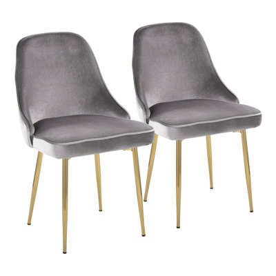 Stanca 20'' H Velvet Upholstered Side Chair