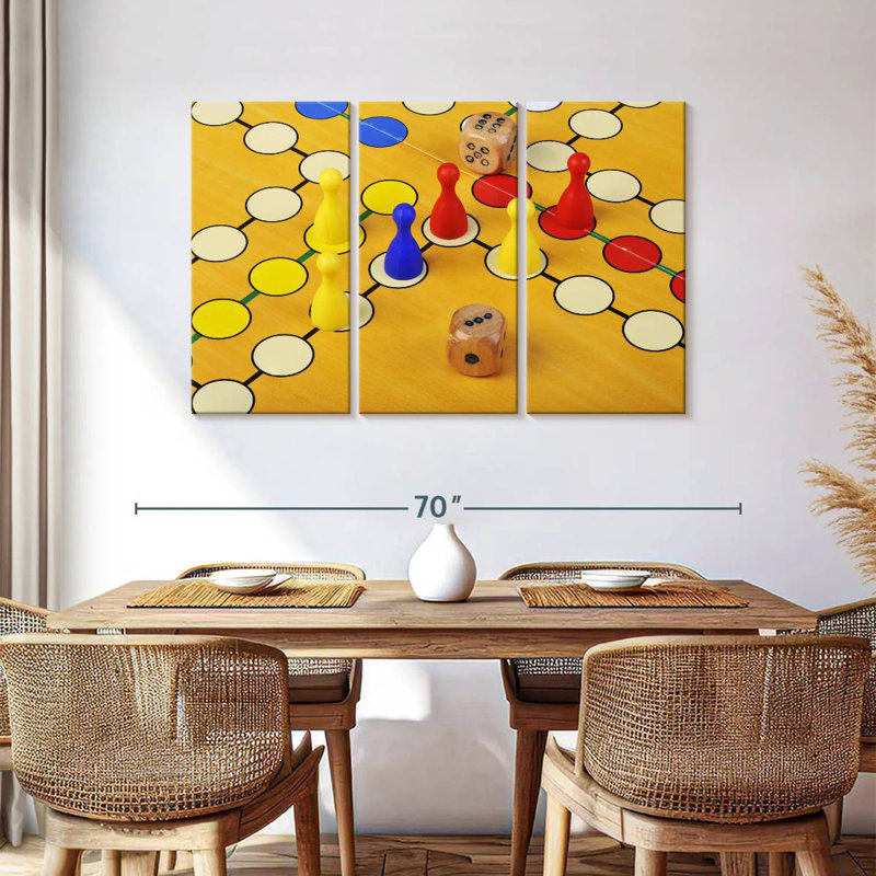 Senne Game Of Ludo, 36" H x 57" W