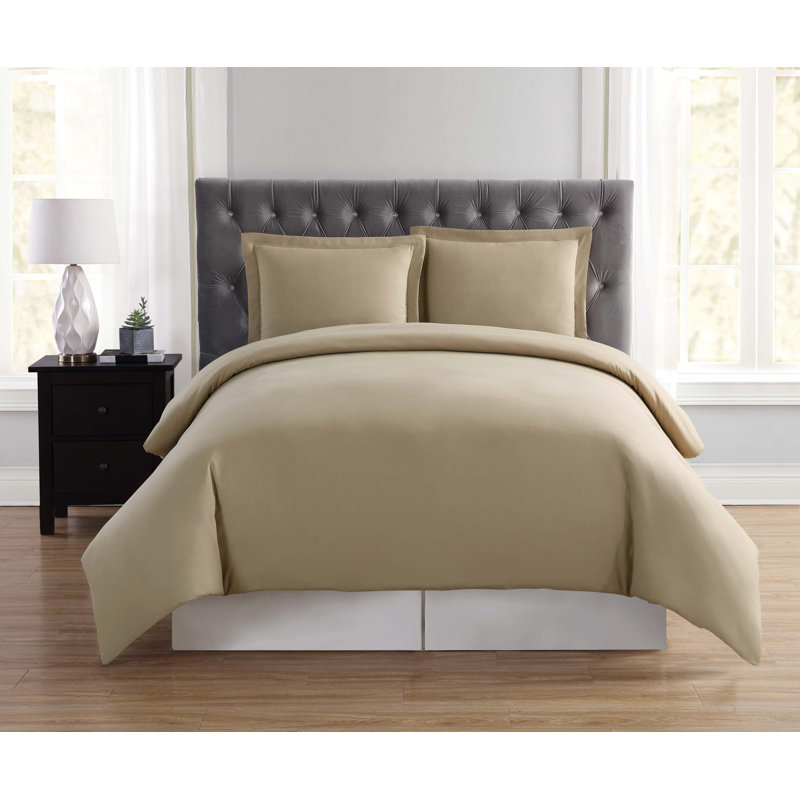 Standard Duvet Cover, Twin XL Duvet Cover + 1 Standard Sham, Khaki