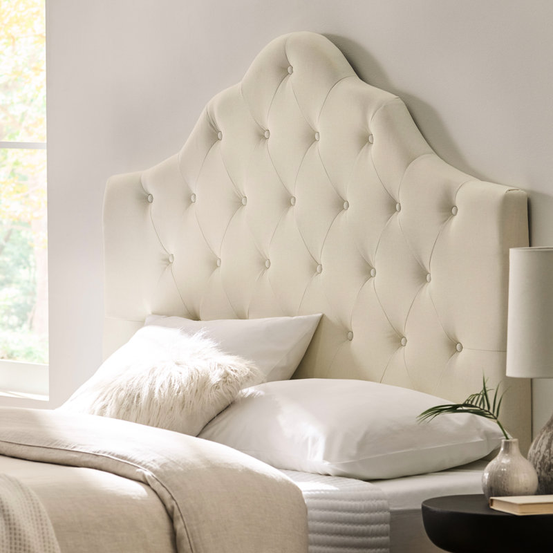 Tête de lit double + grand - Tissu avec mousse confortable et de style classique