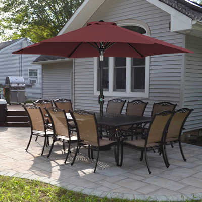 Spirica 95" H Push-Button Tilt Market Umbrella 