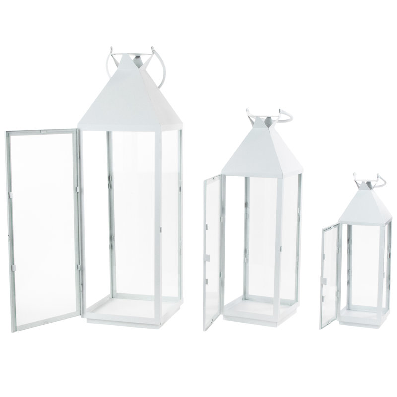 Lanternes modernes blanches mattes