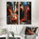 Fashion Red High Heels - Ensemble de 2 reproductions d'art sur toile