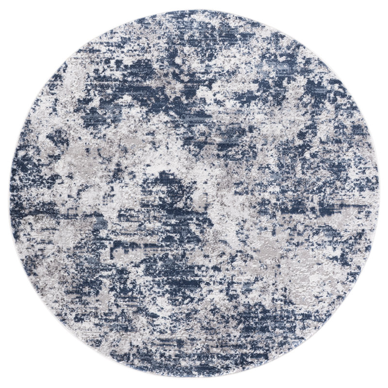 Emigsville Performance Performance Abstract Rug, Round 5'3"