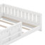 Lit plateforme Designs avec garde-corps et tablettes pour le rangement, cadre de lit au sol pour les petits espaces-1652359271-1652359290