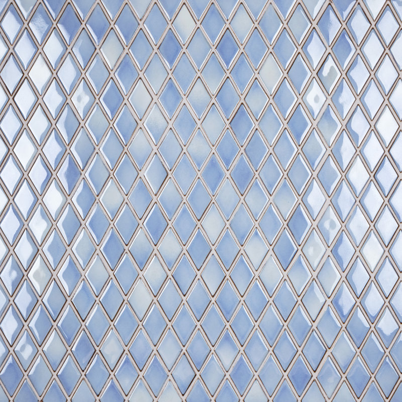 Hudson 2" x 3" Porcelain Grid Mosaic Wall & Floor Tile, Blue
