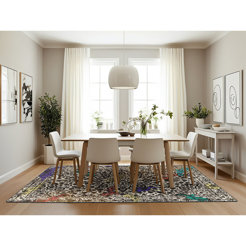 Tapis abstrait moderne 1603, Rectangle 7 pi x 10 pi
