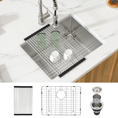 23 " L Undermount Single Bowl Stainless Steel Kitchen Sink