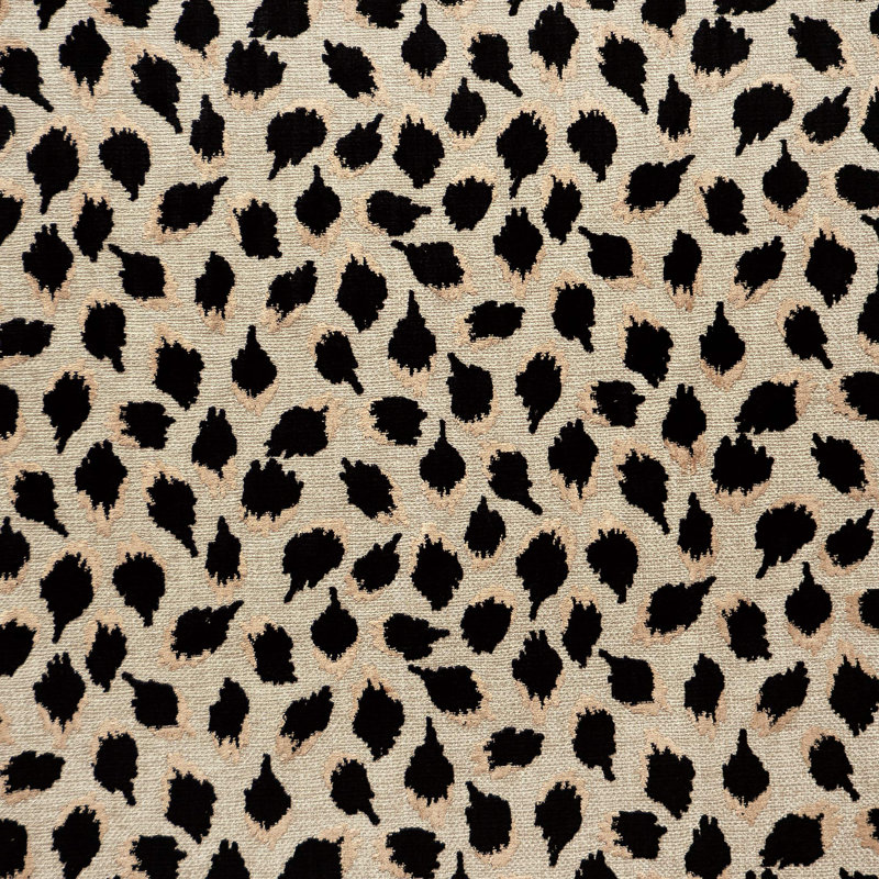 Ocelot Black Fabric