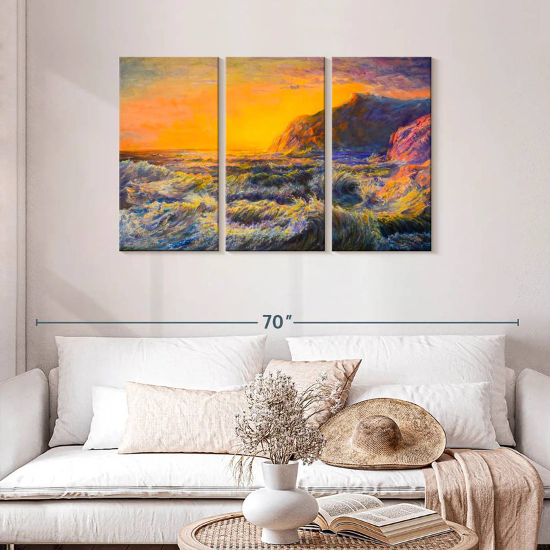 Coucher de soleil hawaïen Gillard, H 28 po x l 45 po