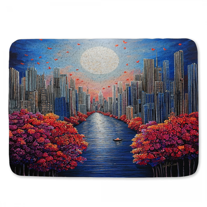 Tapis de bain Cityscape Urban, L 24 po