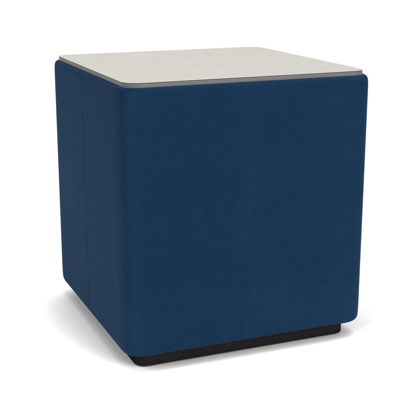 Table de salon avec plateau en stratifié Darsey, Noir; Patriot Plus Blue Ridge, 16", Sergé blanc