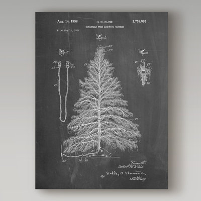«Christmas Tree 1» par Manilo, reproduction d'art sur toile tendue