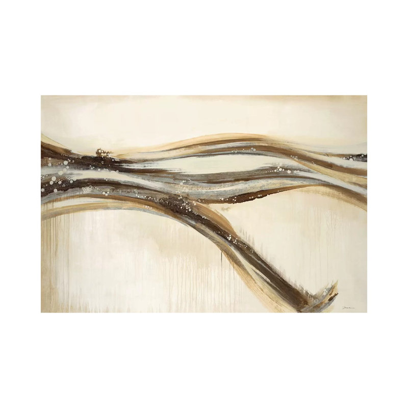 Catching A Metallic Wave by Liz Jardine - Wrapped Canvas Painting, 152.5 cm H x 101.5 cm W