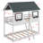 Bunk Bed With Roof, Window, Guardrail, Ladder-2063188064
