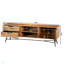Console média en bois Jensin avec base inclinée en métal