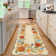 Floarl Machine Washable Rug with Rubber Backing for Living Room Modern Non-Slip Dining Room Rug Easy-Cleaning Floor Carpet for Bedroom Dorm Playroom