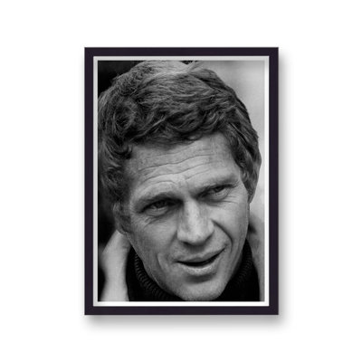 Steve Mcqueen on Set Bullitt 1 Piece Single Picture Frame Wall Art