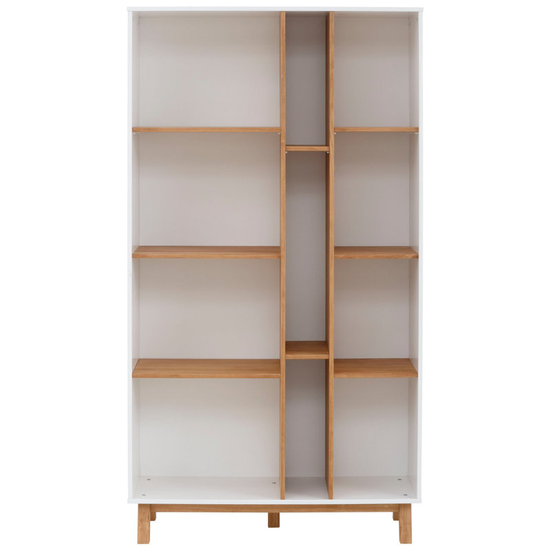 Carmila 180cm H x 100cm W Solid Wood Standard Bookcase