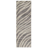 Dune Rug: Naturalist Hand Knotted Rug in Gray/Natural