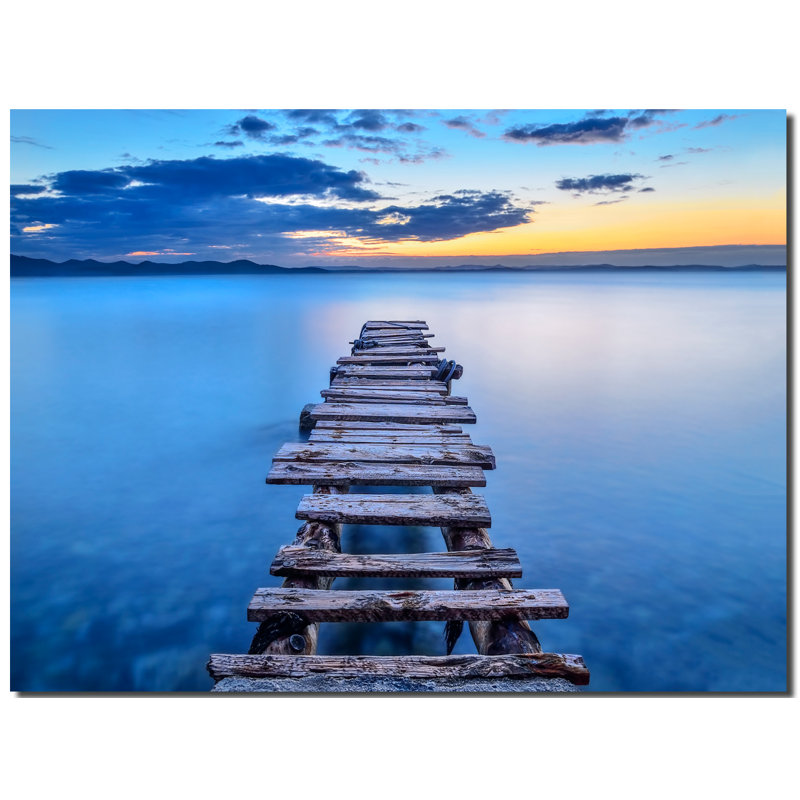 " 'Pier' " by Srecko Jubic, 12" H x 16" W x 1" D