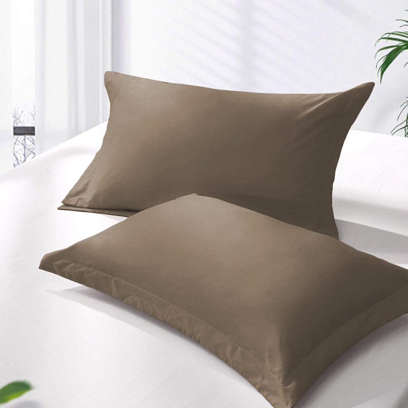4 Piece Complete Bedding Set Duvet Cover Set With Fitted Bed Sheet & Pillowcases, Beige