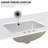 36'' Engineered Stone Single Bathroom Vanity Top with Sink