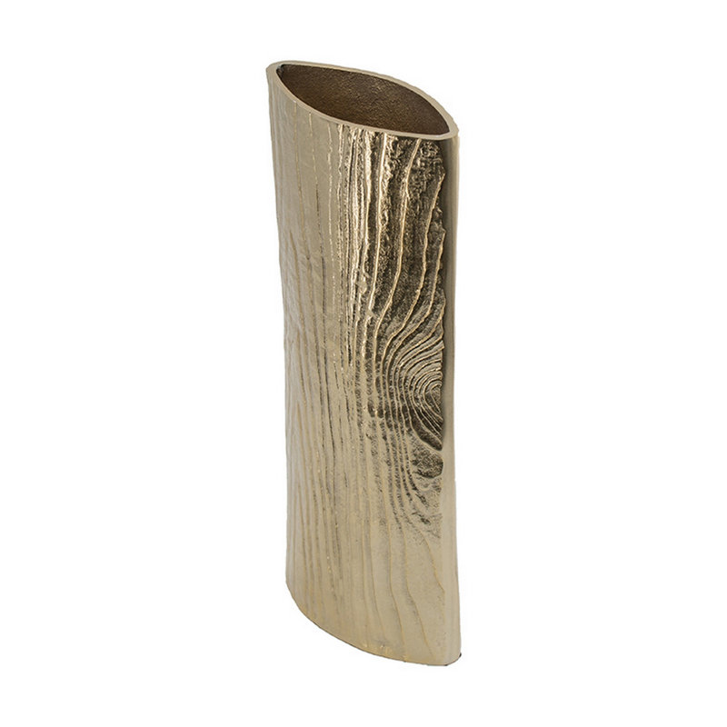 Vase de table en aluminium 15,4 po Brittlynn Gold