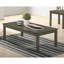 Ensemble de tables basses 3 pièces en gris foncé - Style contemporain classique