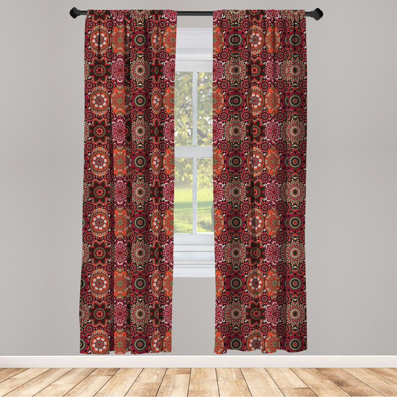 Rideau marocain 4 panneaux East Urban Home, L 56 po x L 63 po