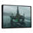 Toile avec cadre flottant noir