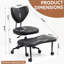 Chaise de bureau, chaise d'appoint à hauteur réglable pour le bureau personnel