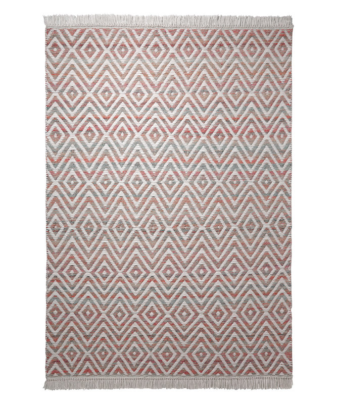 Vector Chevron Wool Hand Woven Area Rug, 60 x 110cm