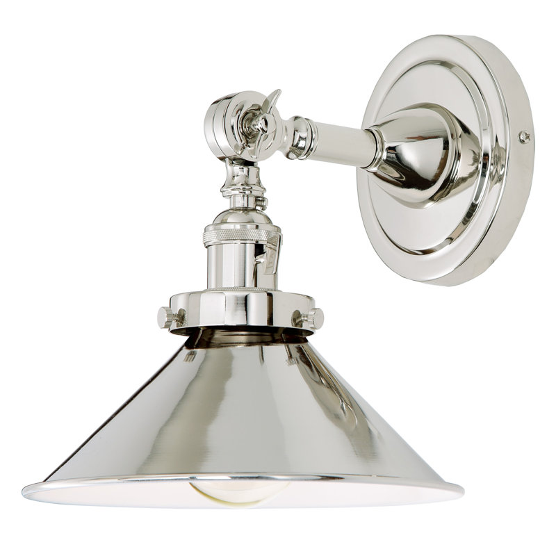 Brasfield Swing Arm Sconce, Polished Nickel