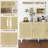Sideboard Buffet Cabinet, Kitchen Cabinet, Coffee Bar Cabinet With 3 Rattan Doors, Entryway Cabinet-1039787382