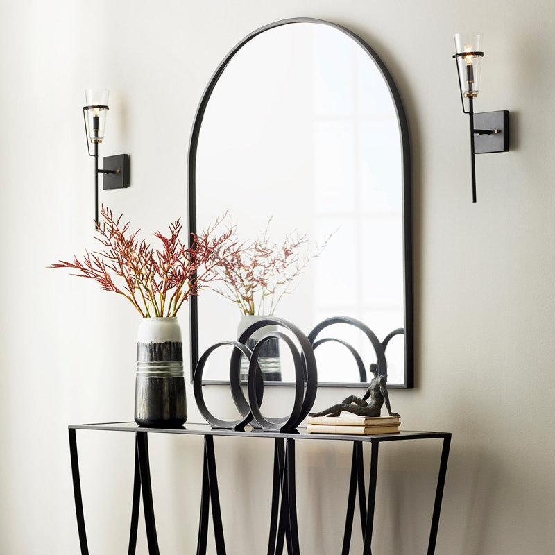 Suffolk 13.75'' Glass Top Console Table