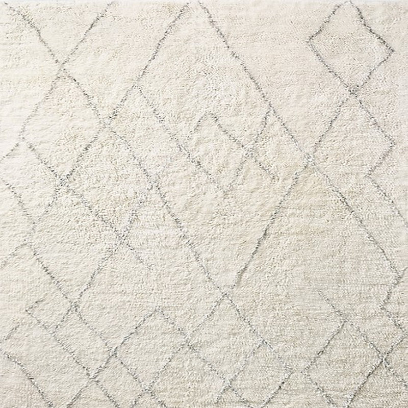 Tapis oriental blanc Lulsgate, Carré 6 pi