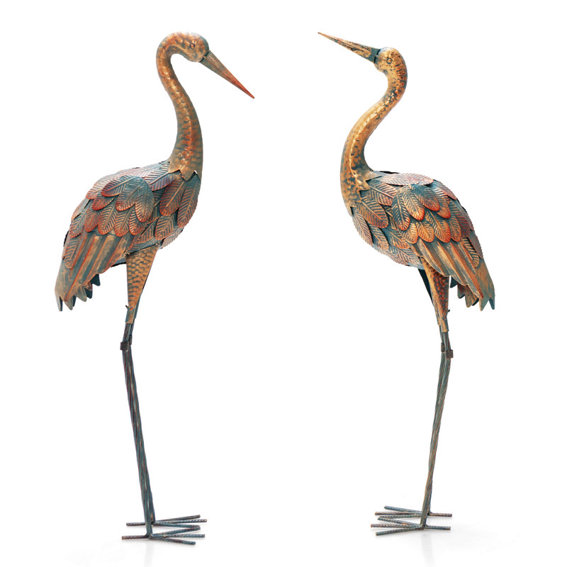 Meleri Animals Metal Garden Statue, 90" H x 18" W x 33" D