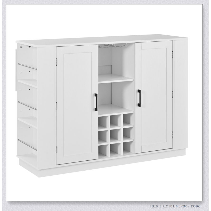 Table haute polyvalente avec plateau pliable et prise électrique intégrée pour le rangement dans la salle à manger