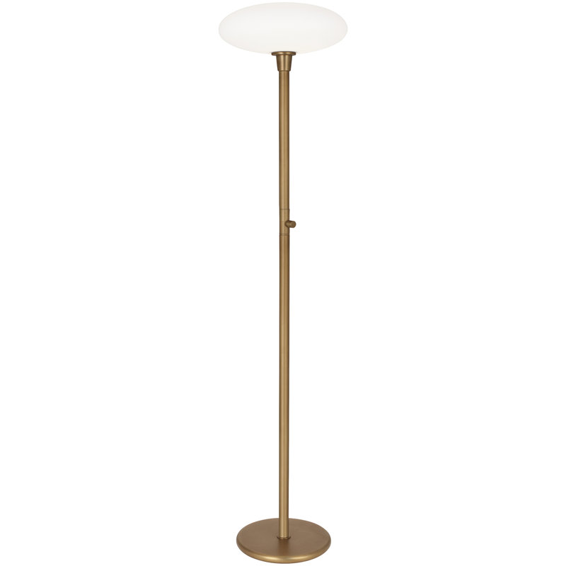 Ovo Floor Lamp, Aged Brass