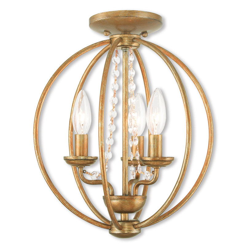 Moores 3 - Light Pendant, Antique Gold Leaf