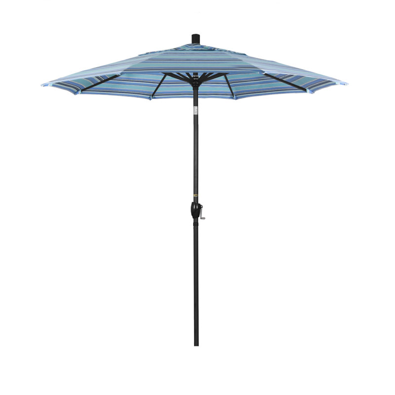 Parasol sunbrella de marché 7,5' Wallach, Sunbrella® Dolce à rayures oasis