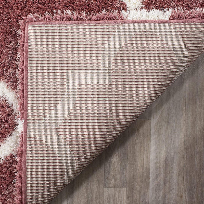 Bertl Sgm-Montreal Shag Performance Geometric Rug, Square 6'7"