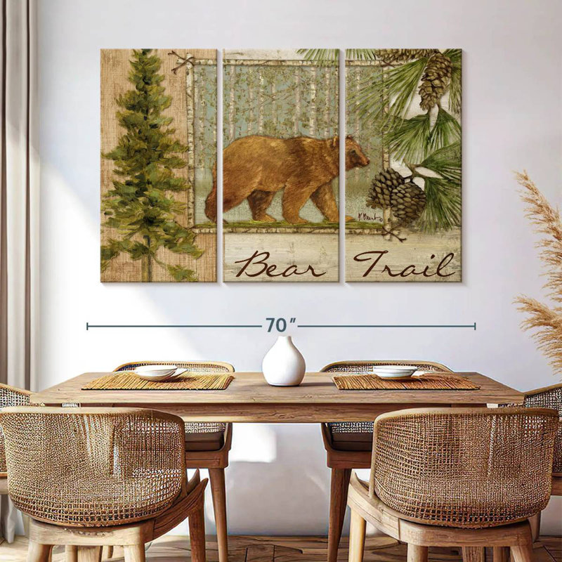 Bear Trail, 42" H x 65" W