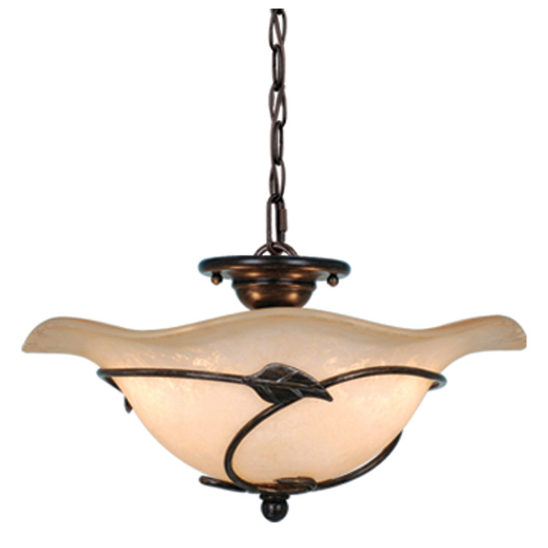 Mia Glass Semi Flush Mount