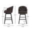Tabouret de bar en similicuir pivotant de 30,25 po Farmington-120536293-129460734