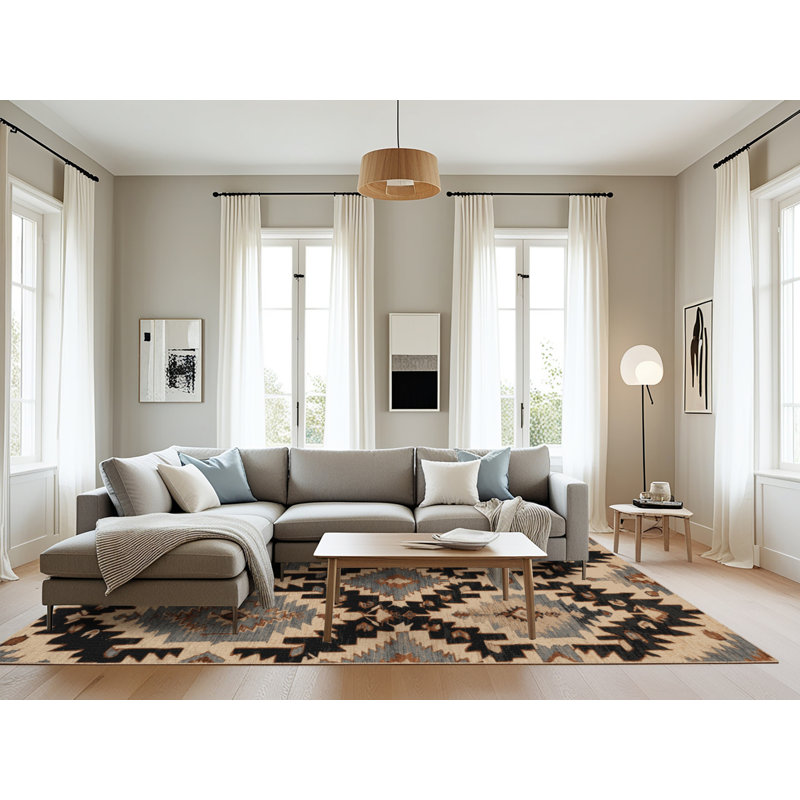 Machine Washable Persian Brown Area Rug, Rectangle 8' x 12'