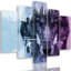 Forest Wolf Animals Nature - 5 Piece No Frame Print on Canvas-733223221